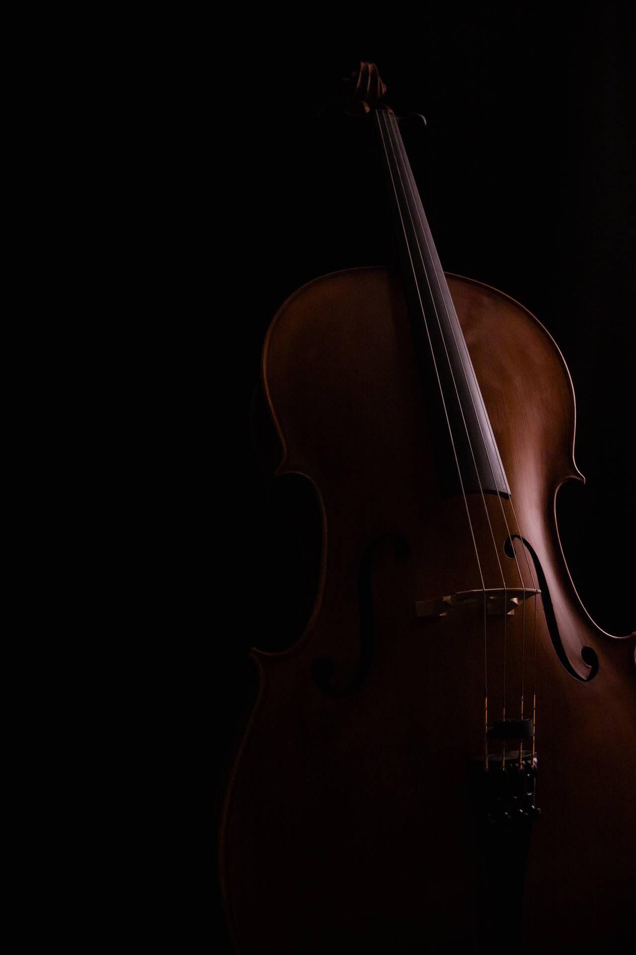Elegant Cello Silhouette SVG