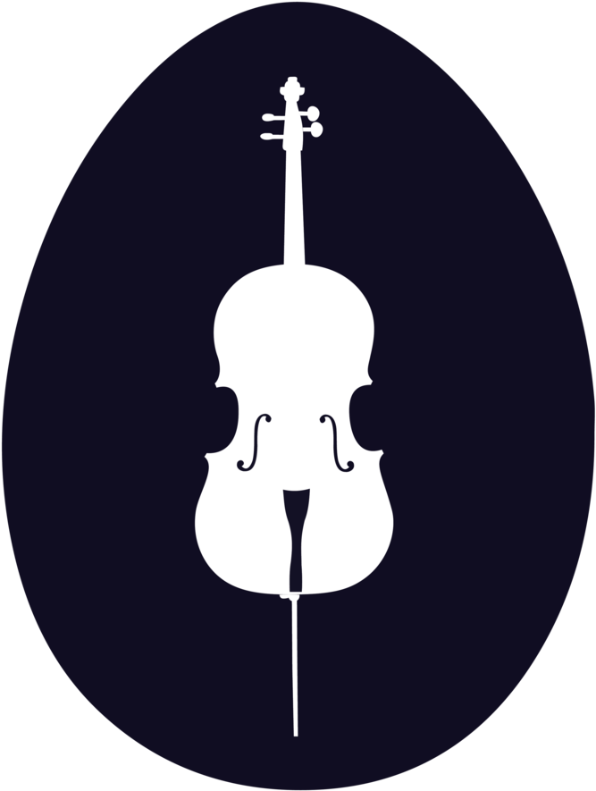 Elegant Cello Silhouette PNG