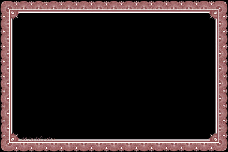 Elegant Certificate Border Design PNG