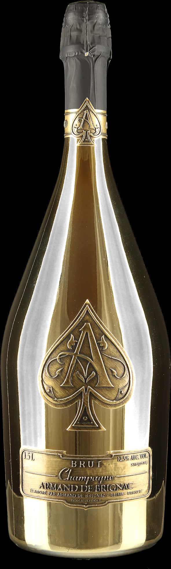 Elegant Champagne Bottle PNG