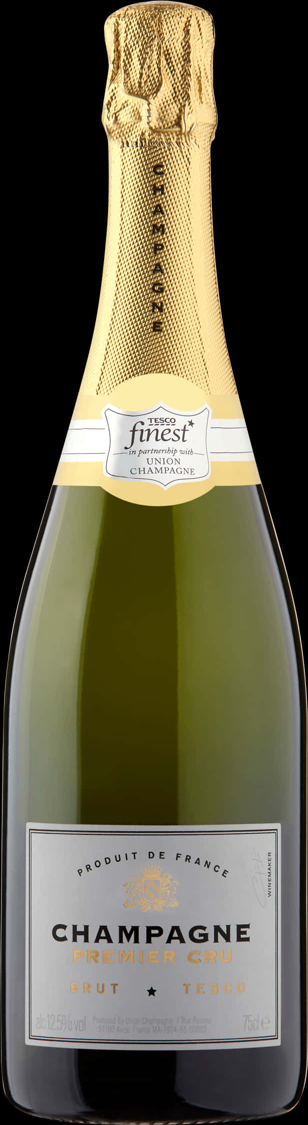 Elegant Champagne Bottle PNG