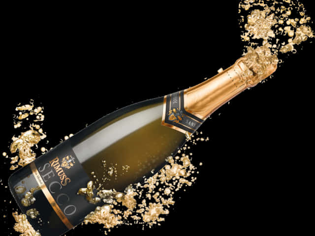 Elegant Champagne Celebration PNG
