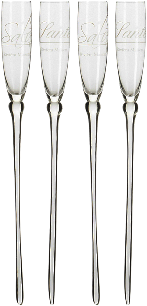 Elegant Champagne Flutes Row PNG