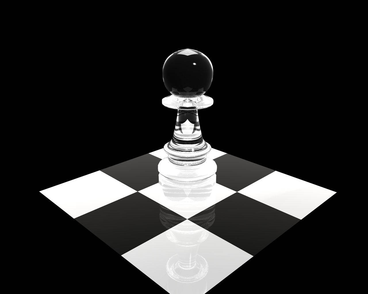 Elegant Chess Glass Pawn