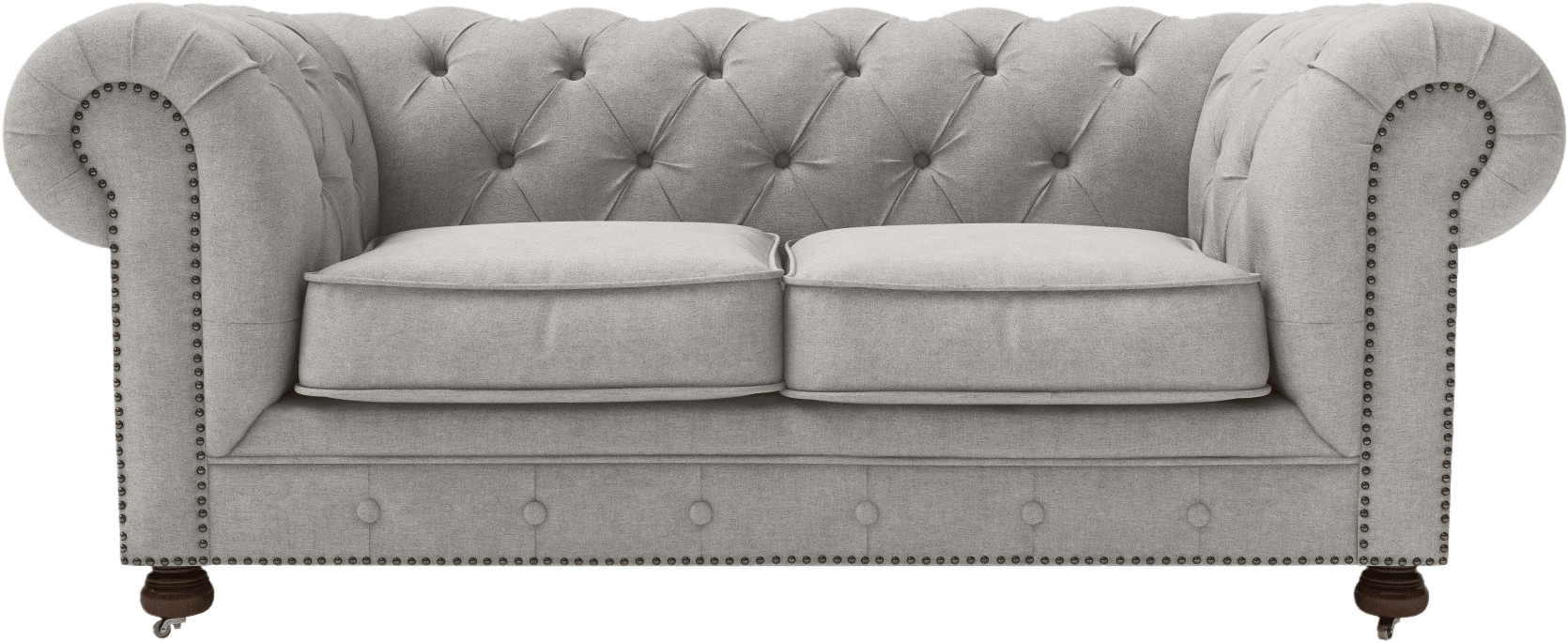 Elegant Chesterfield Sofa PNG