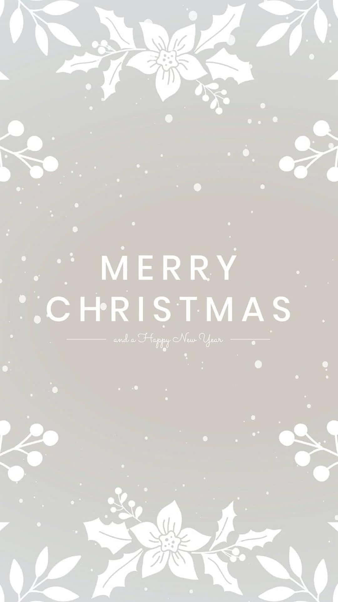 Elegant Christmas Greeting Card Wallpaper