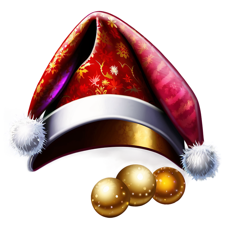 Elegant Christmas Hat Png 04292024 PNG