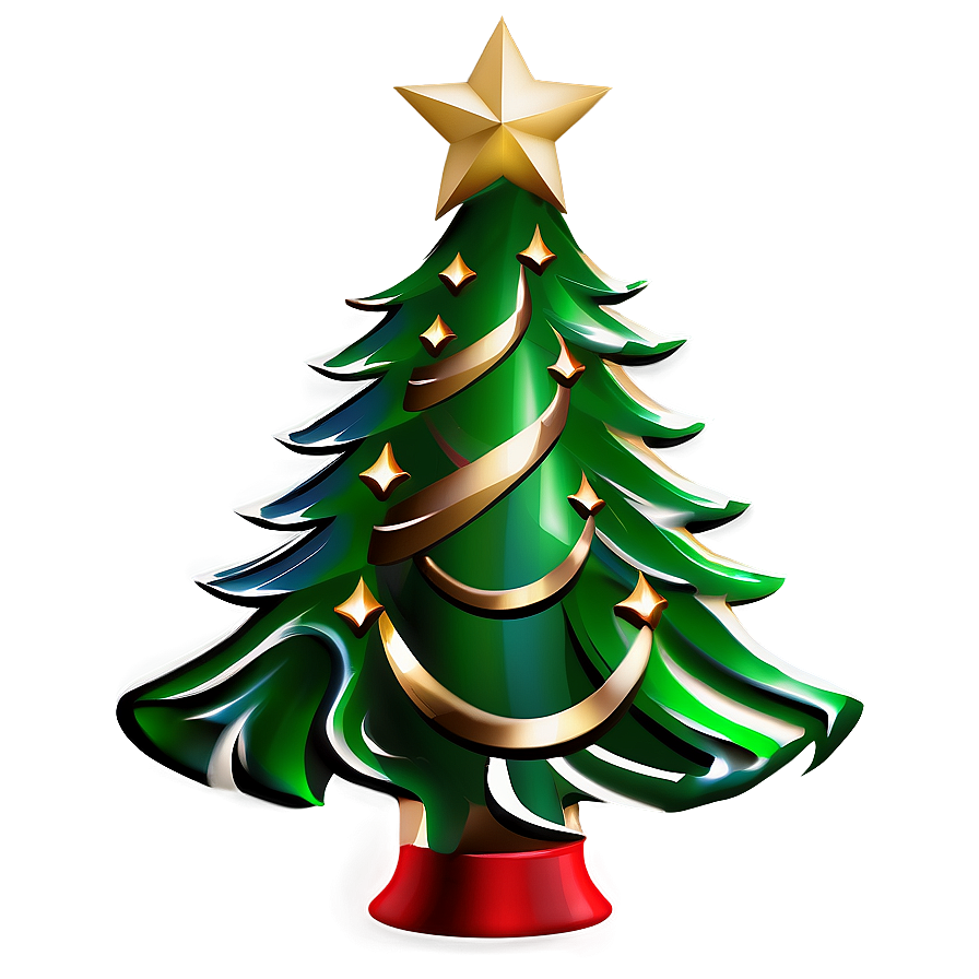 Elegant Christmas Tree Png 04292024 PNG