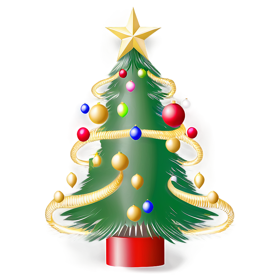 Elegant Christmas Tree Transparent Png Bnu46 PNG