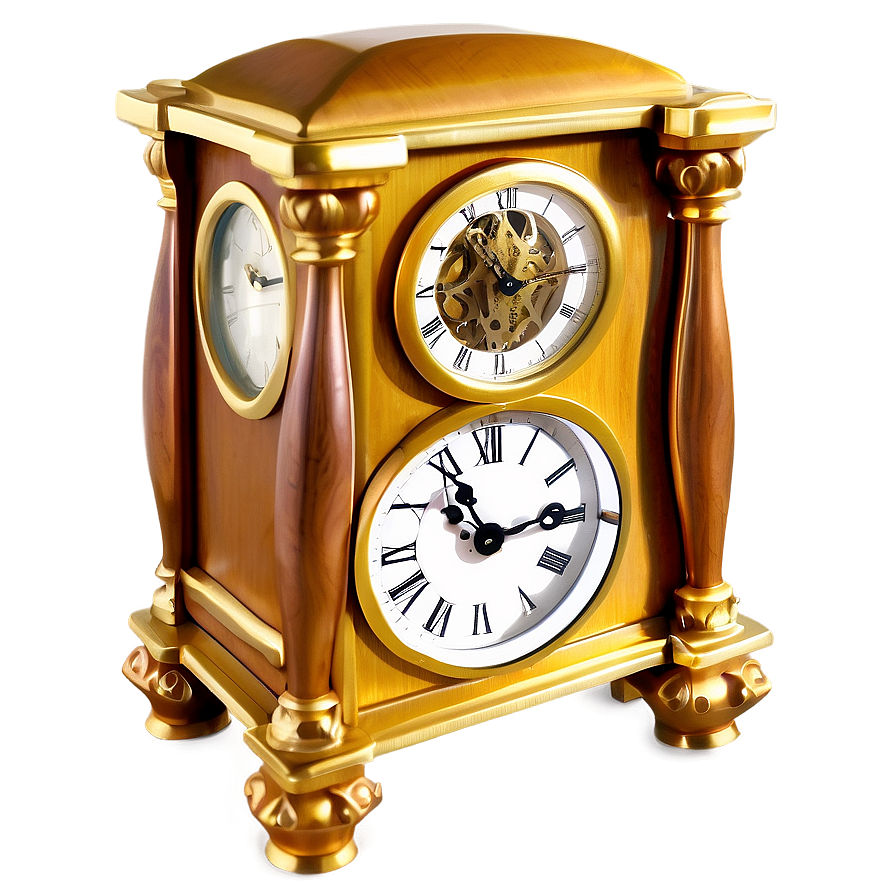 Elegant Clock Clipart Png 06262024 PNG