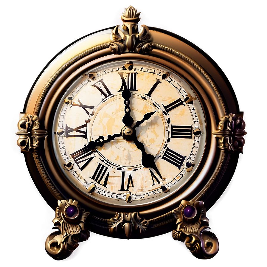 Elegant Clock Clipart Png Gqy PNG