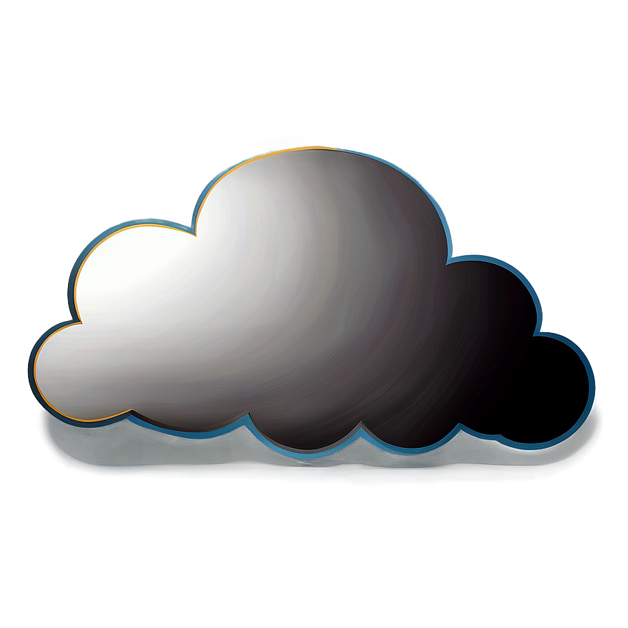 Elegant Cloud Vector Png 06262024 PNG