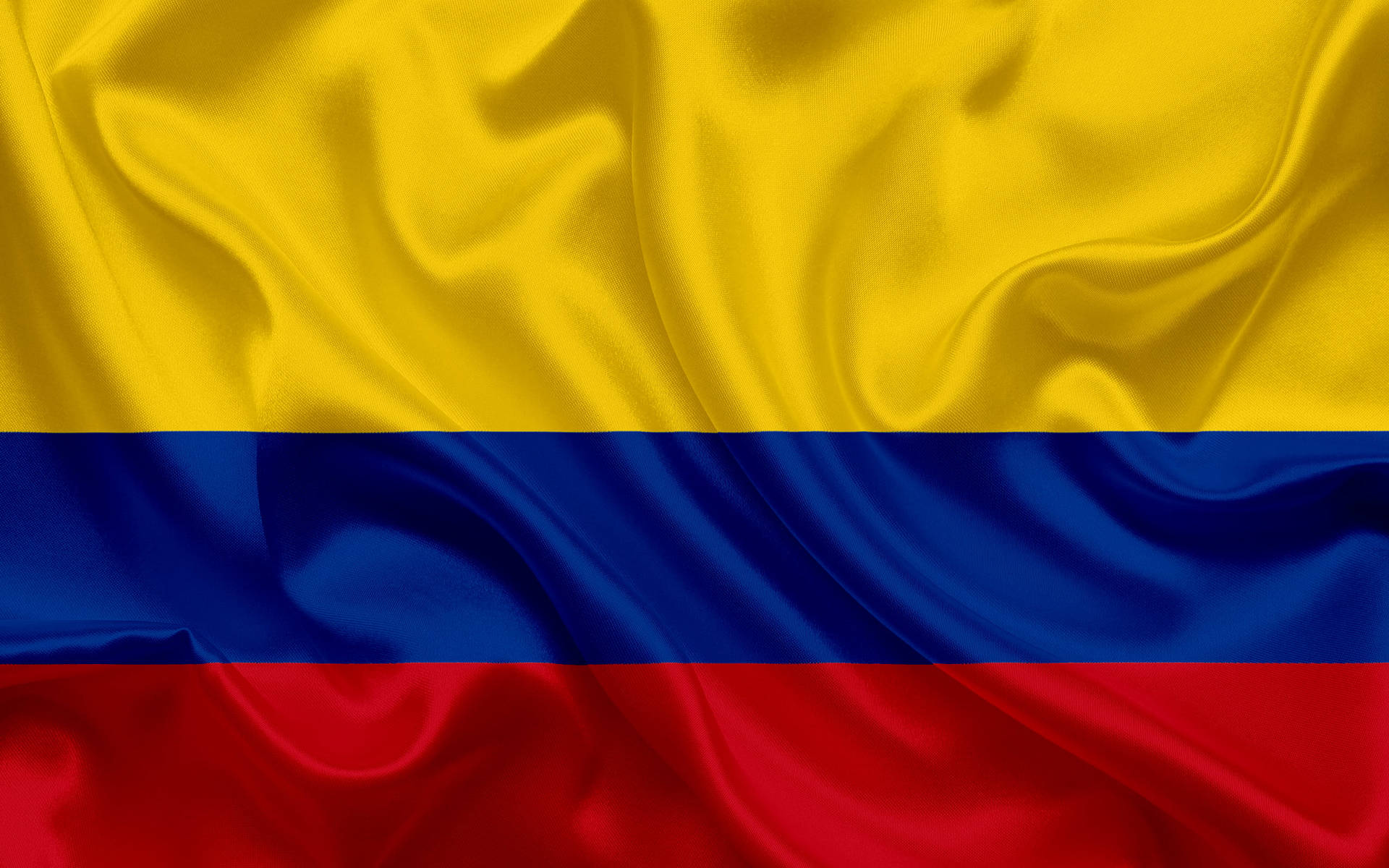 Papelde Parede Com A Elegante Bandeira Da Colômbia. Papel de Parede