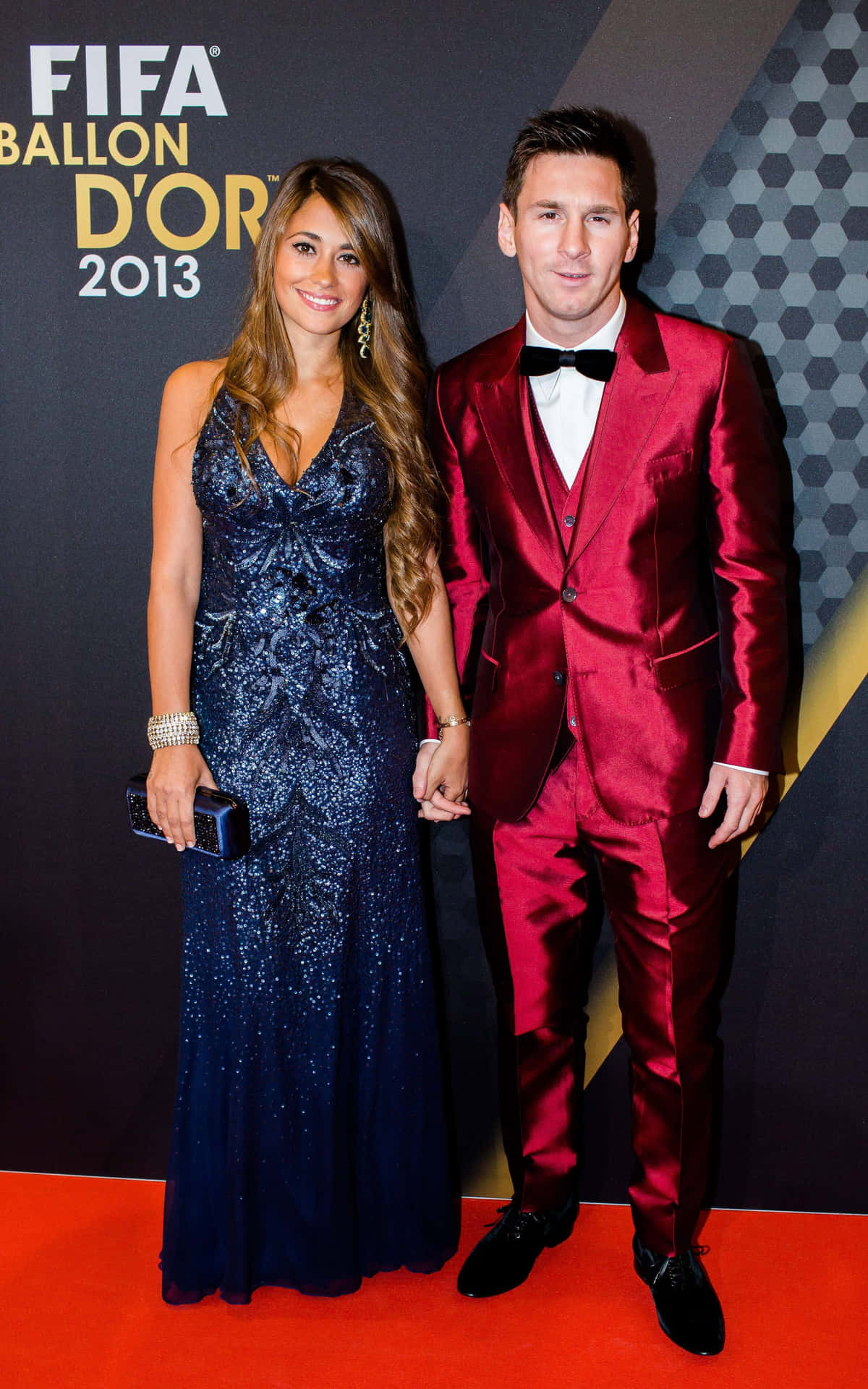 Elegant Koppel Op F I F A Ballon D'or 2013 Achtergrond