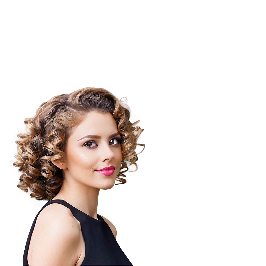 Download Elegant Curly Hair Upstyle Png Djb94 | Wallpapers.com