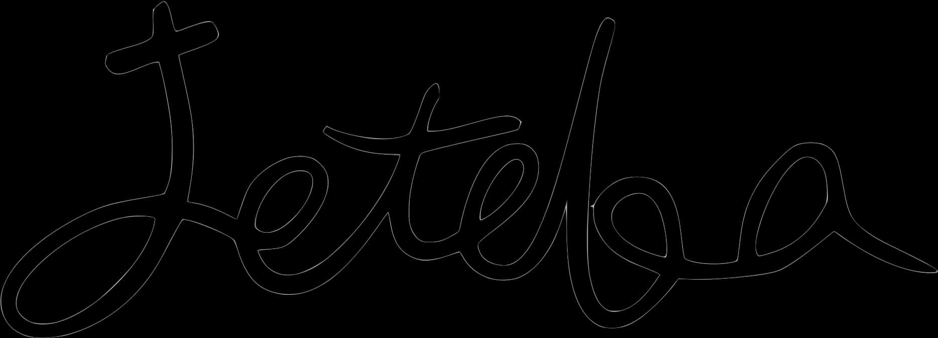 Elegant Cursive Signature Graphic PNG