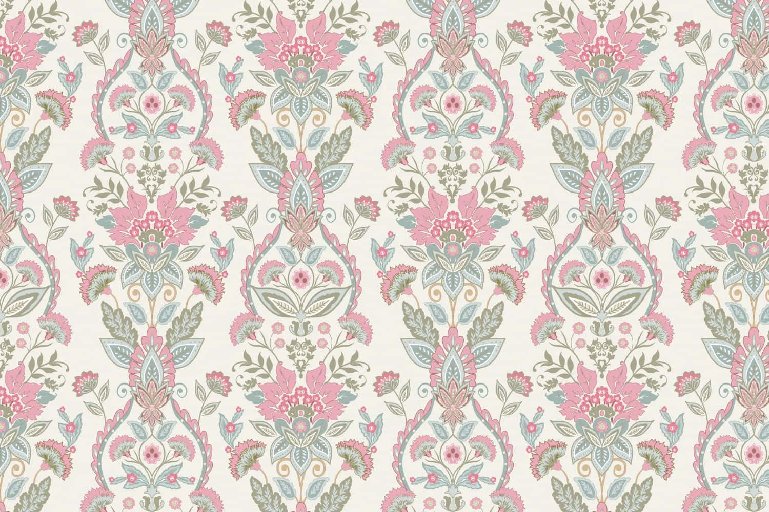 Elegant Damask Pattern Design Wallpaper