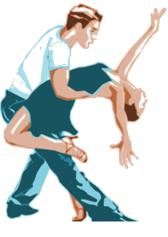 Elegant Dance Pose Illustration PNG