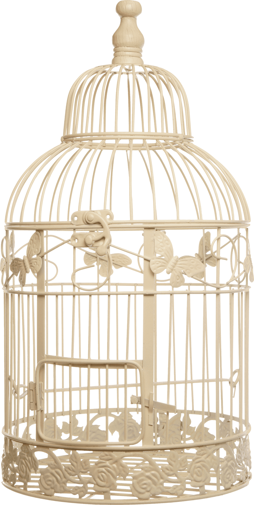 Elegant Decorative Bird Cage PNG