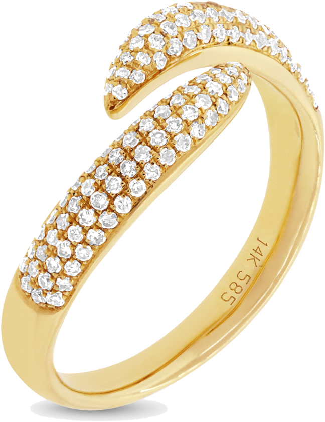 Elegant Diamond Gold Ring Jewelry PNG