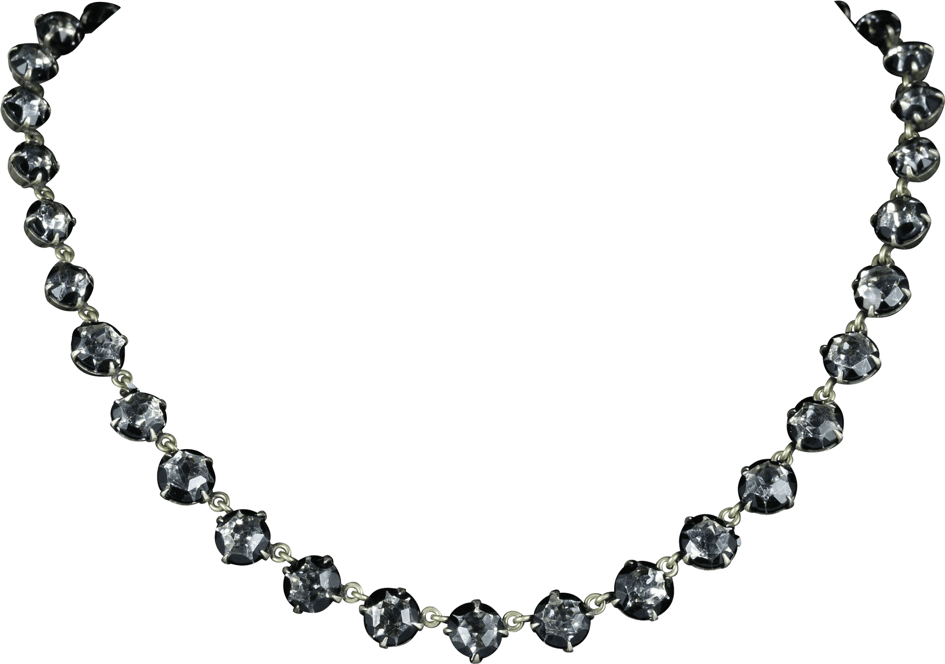 Elegant Diamond Necklace PNG