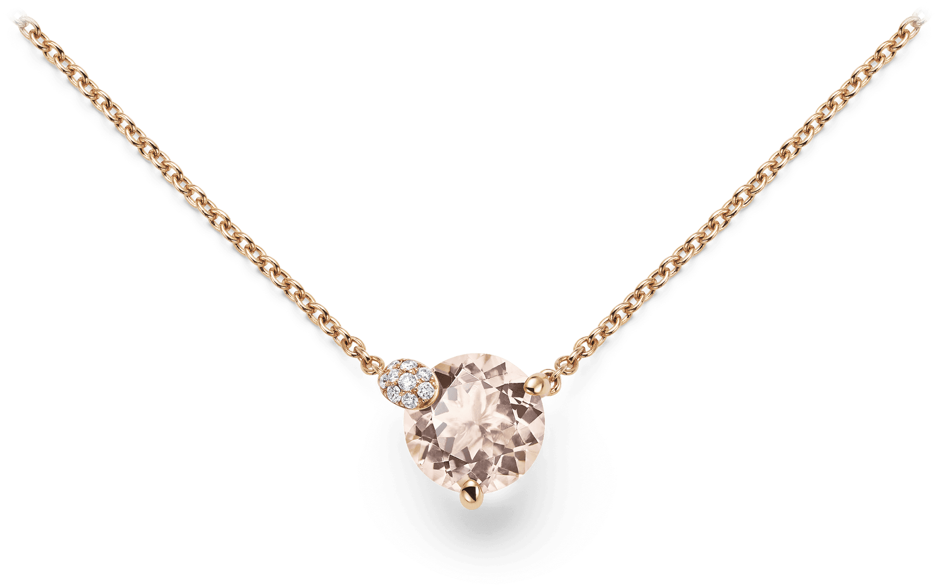 Elegant Diamond Pendant Necklace PNG