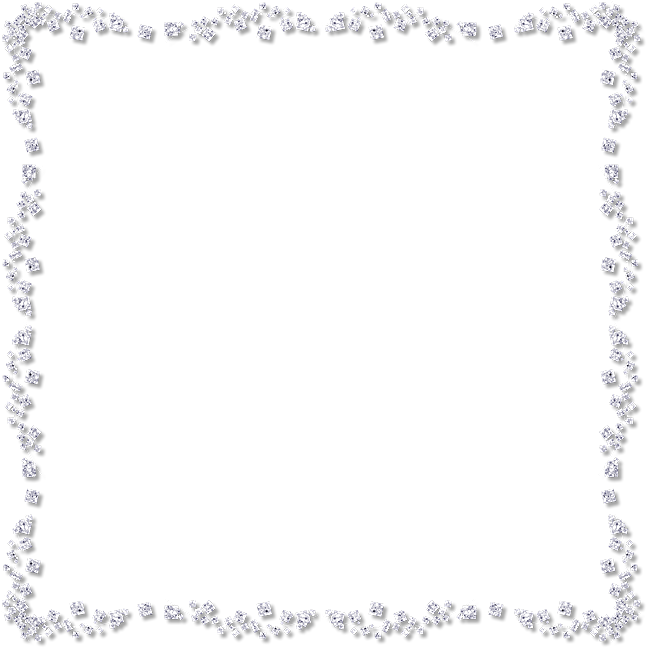 Elegant Diamond Square Frame PNG