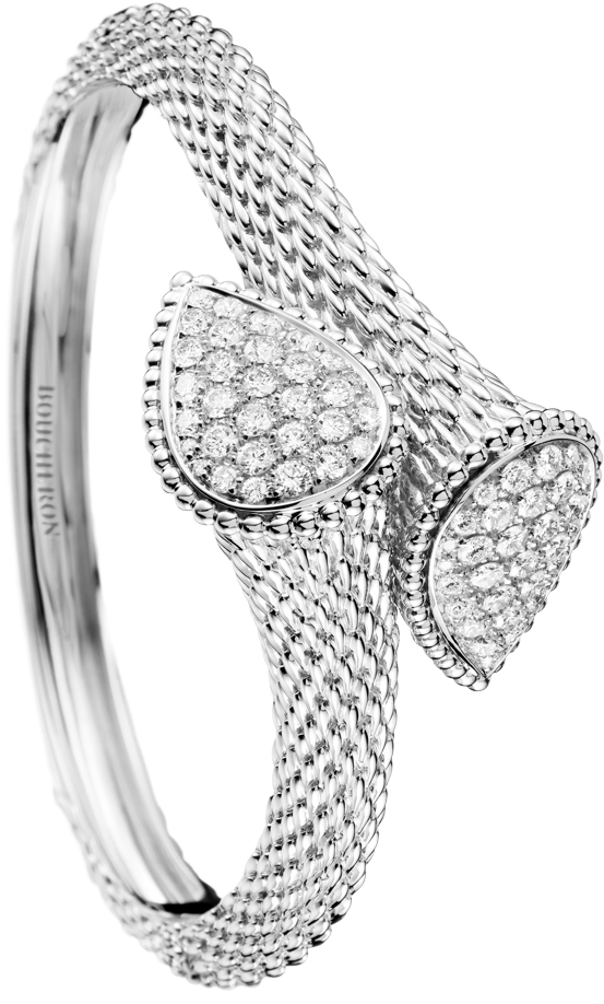 Elegant Diamond Studded Silver Bracelet PNG