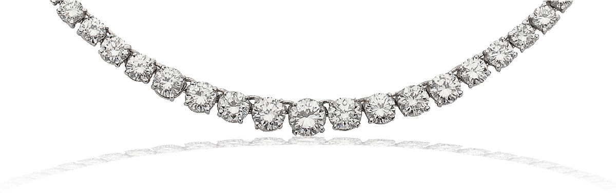 Elegant Diamond Tennis Bracelet PNG