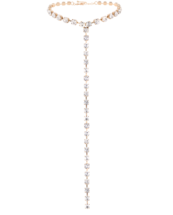 Elegant Diamond Tennis Necklace PNG