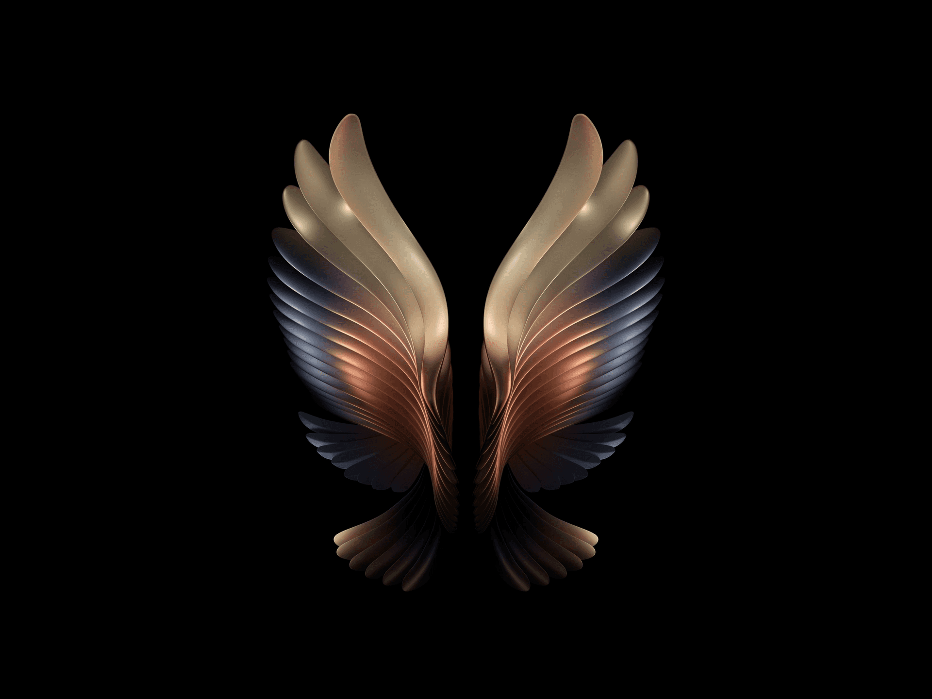 Elegant Digital Wings Artwork