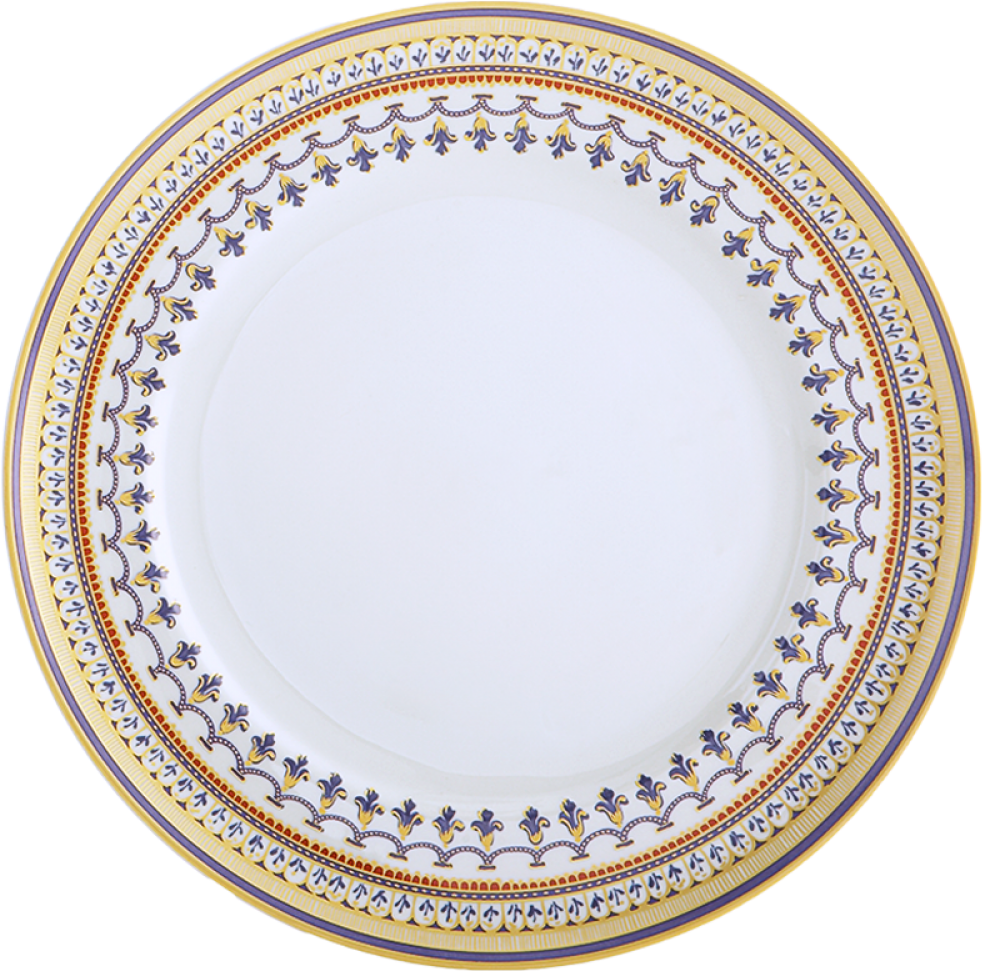 Elegant Dinner Plate Design PNG