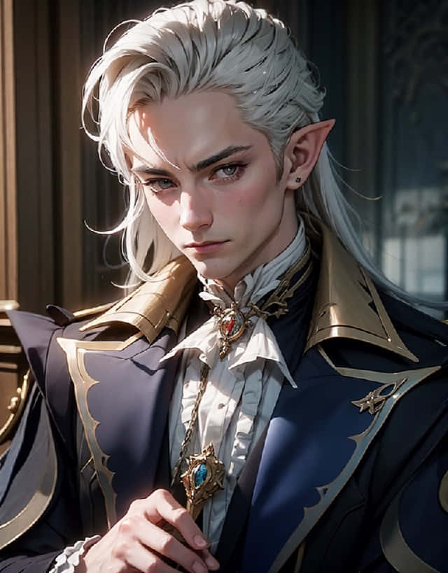 Download Elegant Elven Noble Portrait Wallpaper | Wallpapers.com