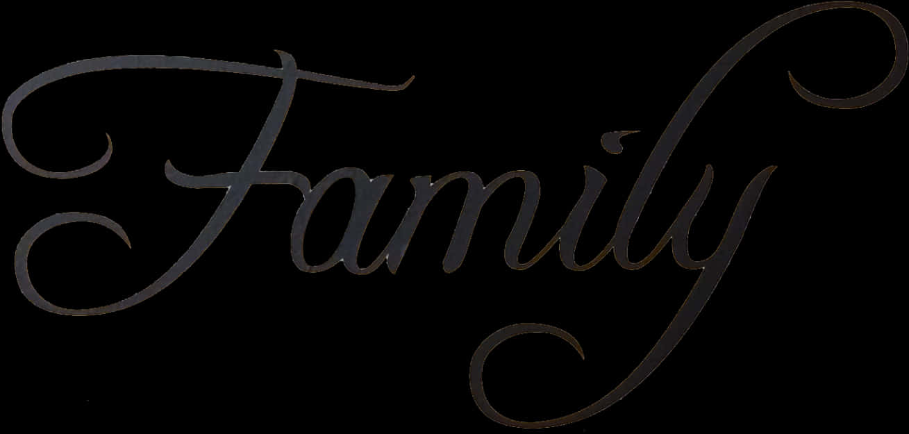 Elegant Family Script PNG