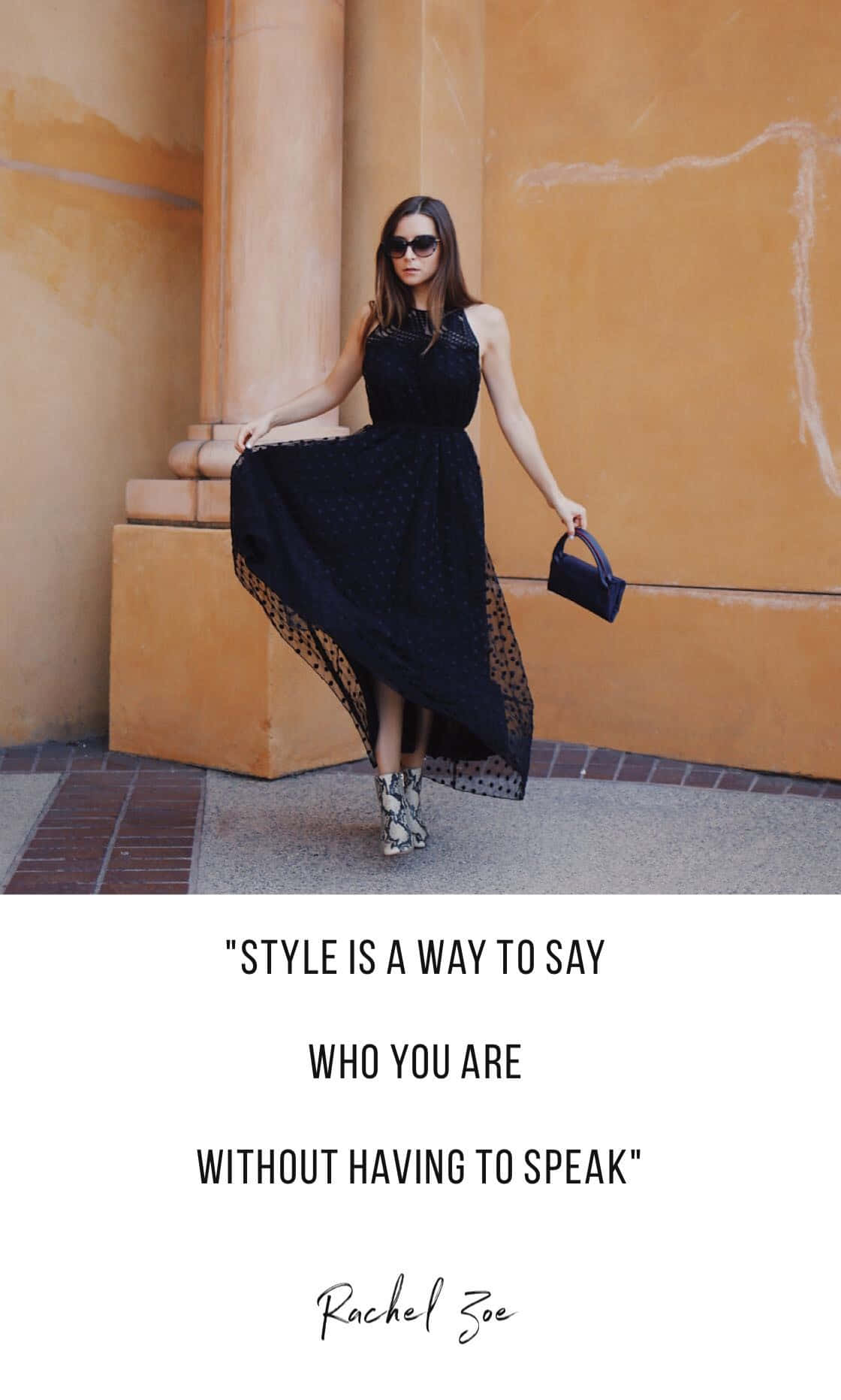 Elegant Fashion Quote_ Rachel Zoe Wallpaper