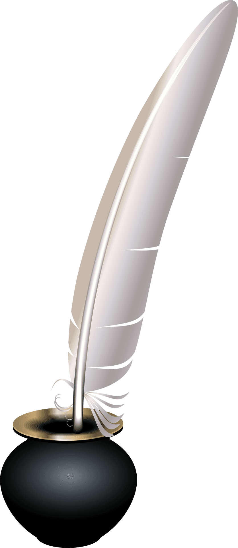 Elegant Feather Penon Stand PNG