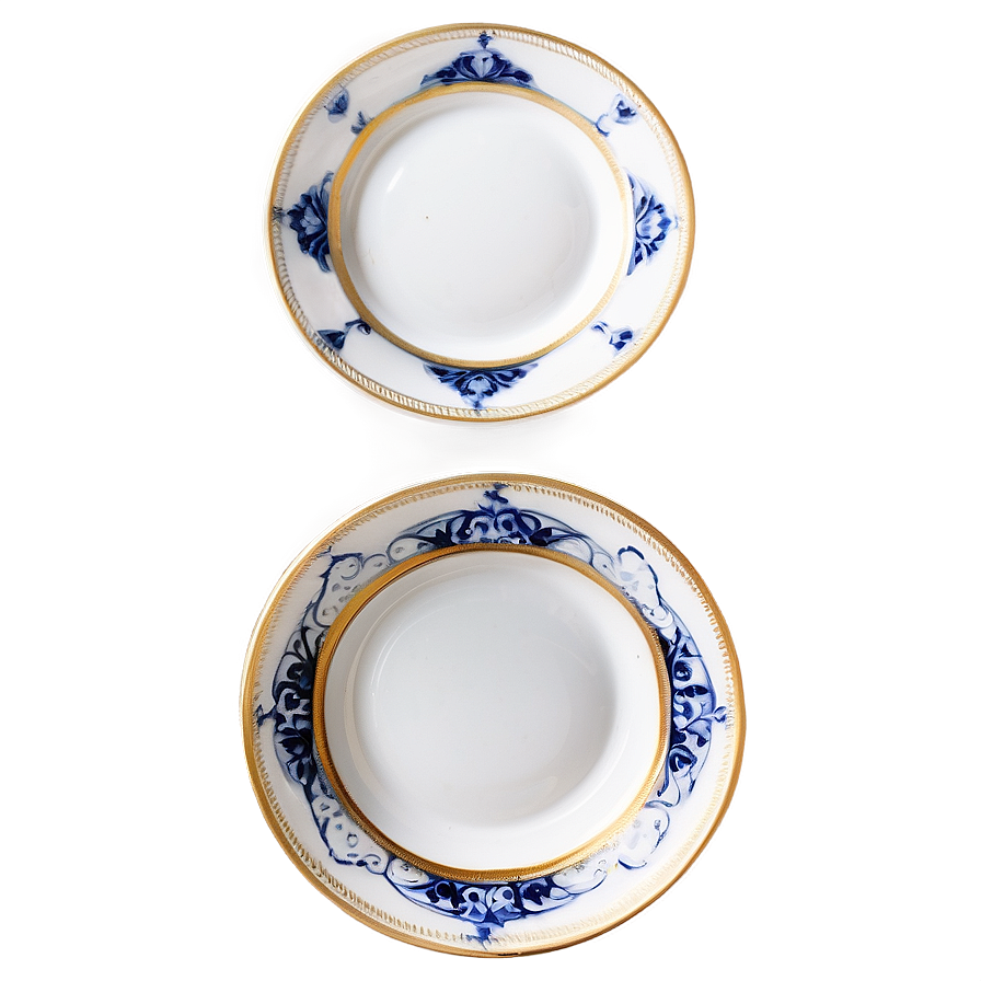 Elegant Fine China Dishes Png 2 PNG