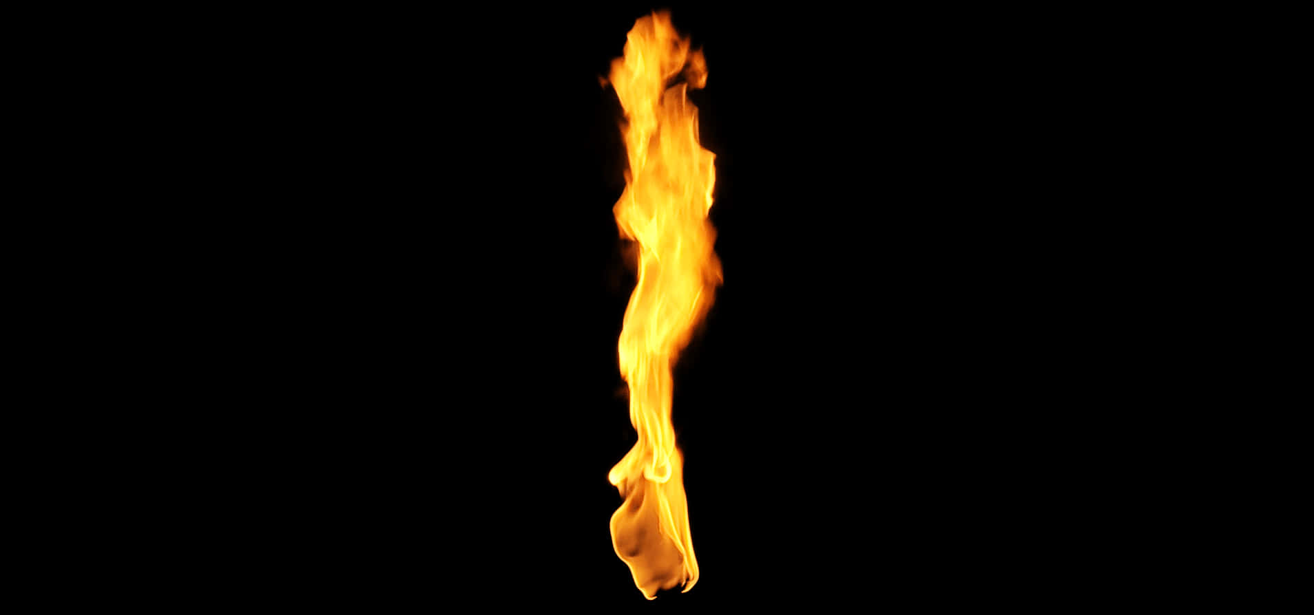 Elegant_ Flame_ Isolated_on_ Black PNG