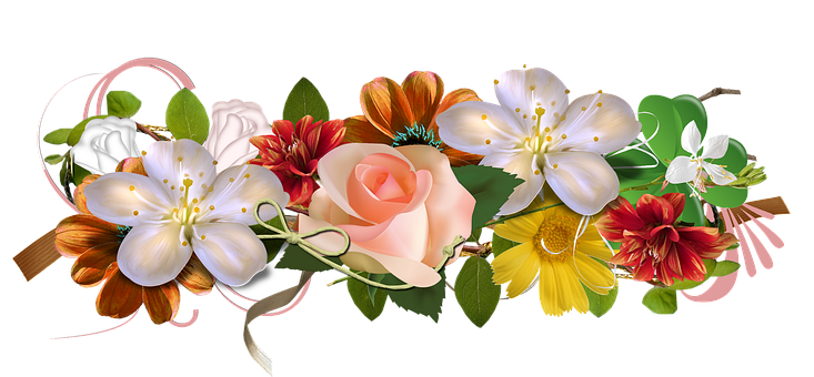 Elegant Floral Arrangementwith Rose PNG