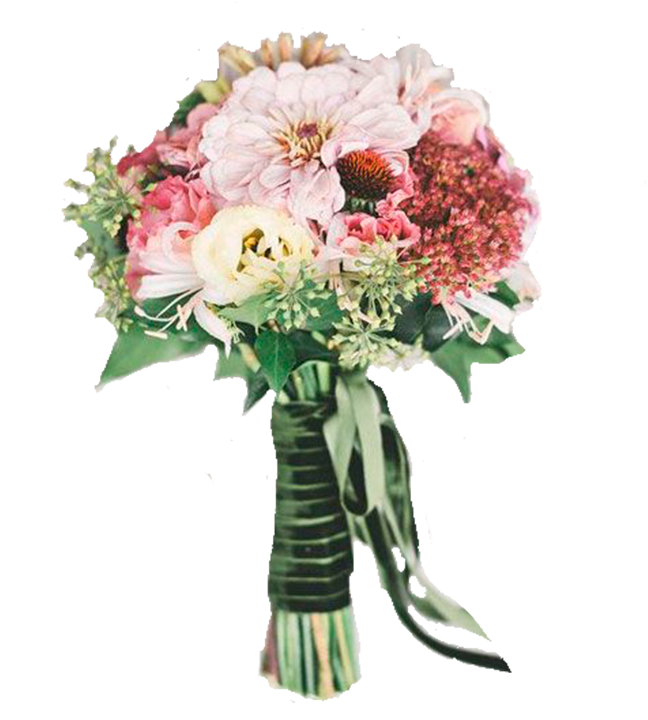 Elegant Floral Bouquet Design PNG
