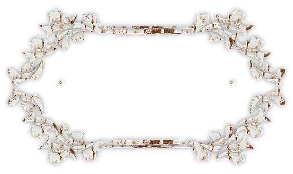 Elegant Floral Frame Design PNG