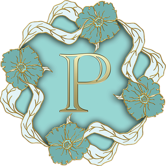 Download Elegant Floral Letter P | Wallpapers.com