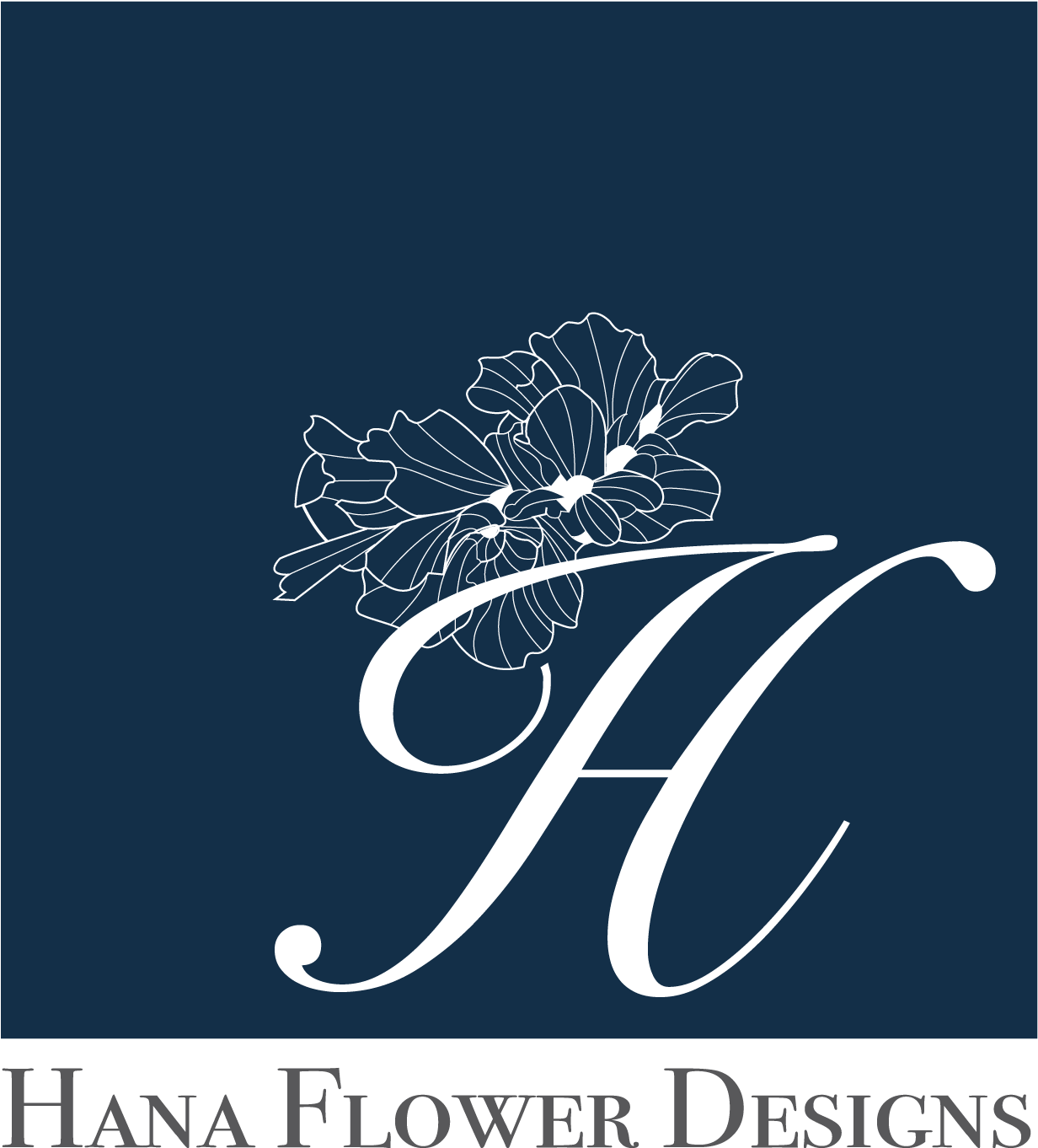 Elegant Floral Monogram Hana Flower Designs PNG