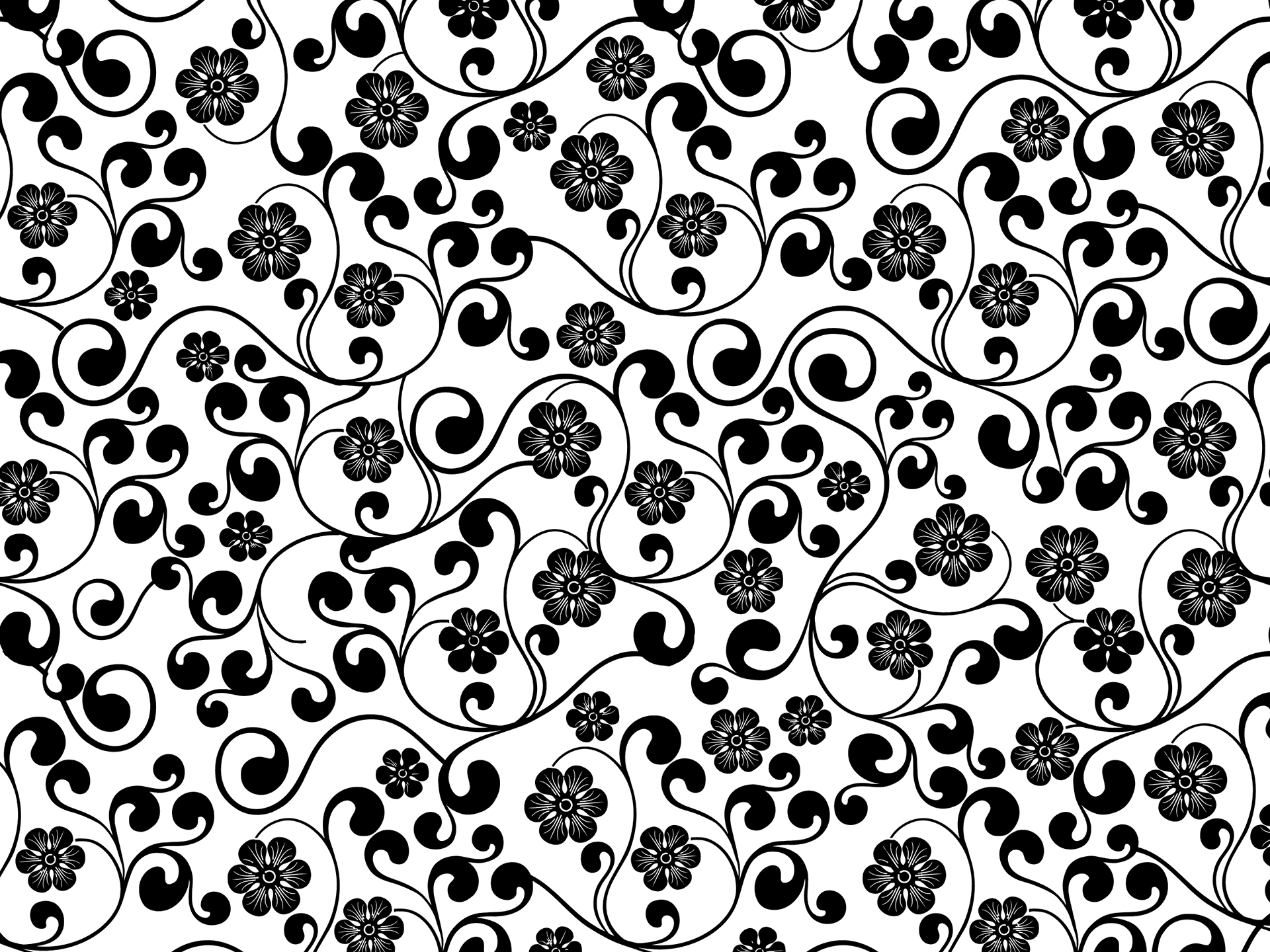 Elegant Floral Pattern Background PNG