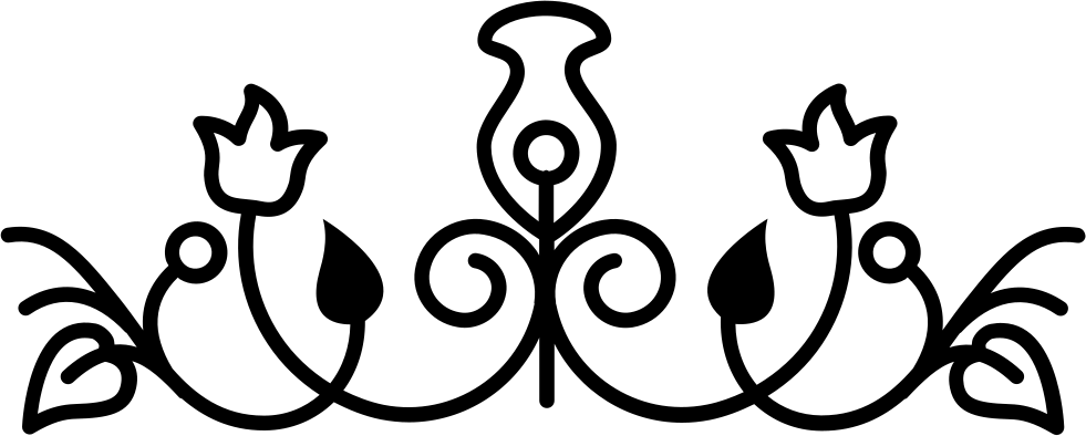 Elegant Floral Vector Design PNG