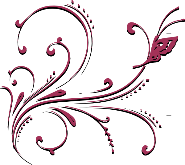 Elegant Floral Vector Design PNG