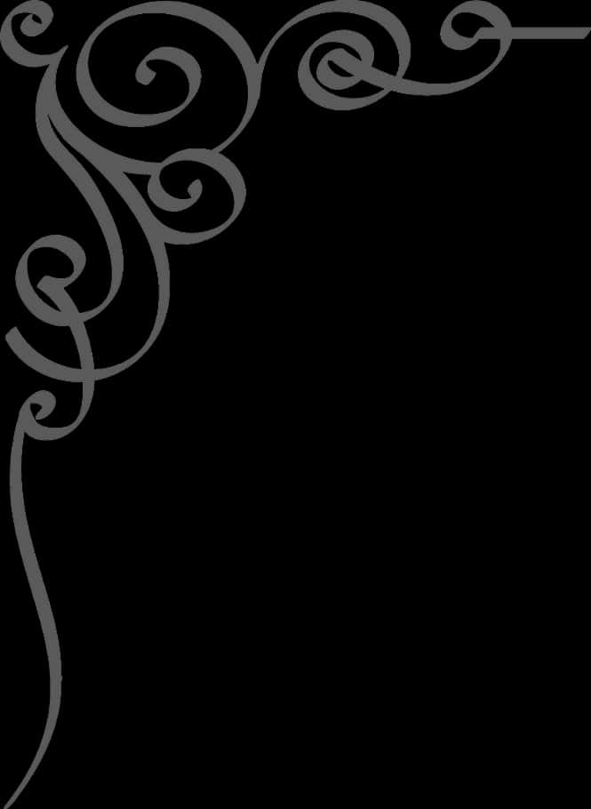 Elegant Floral Wedding Border Design PNG