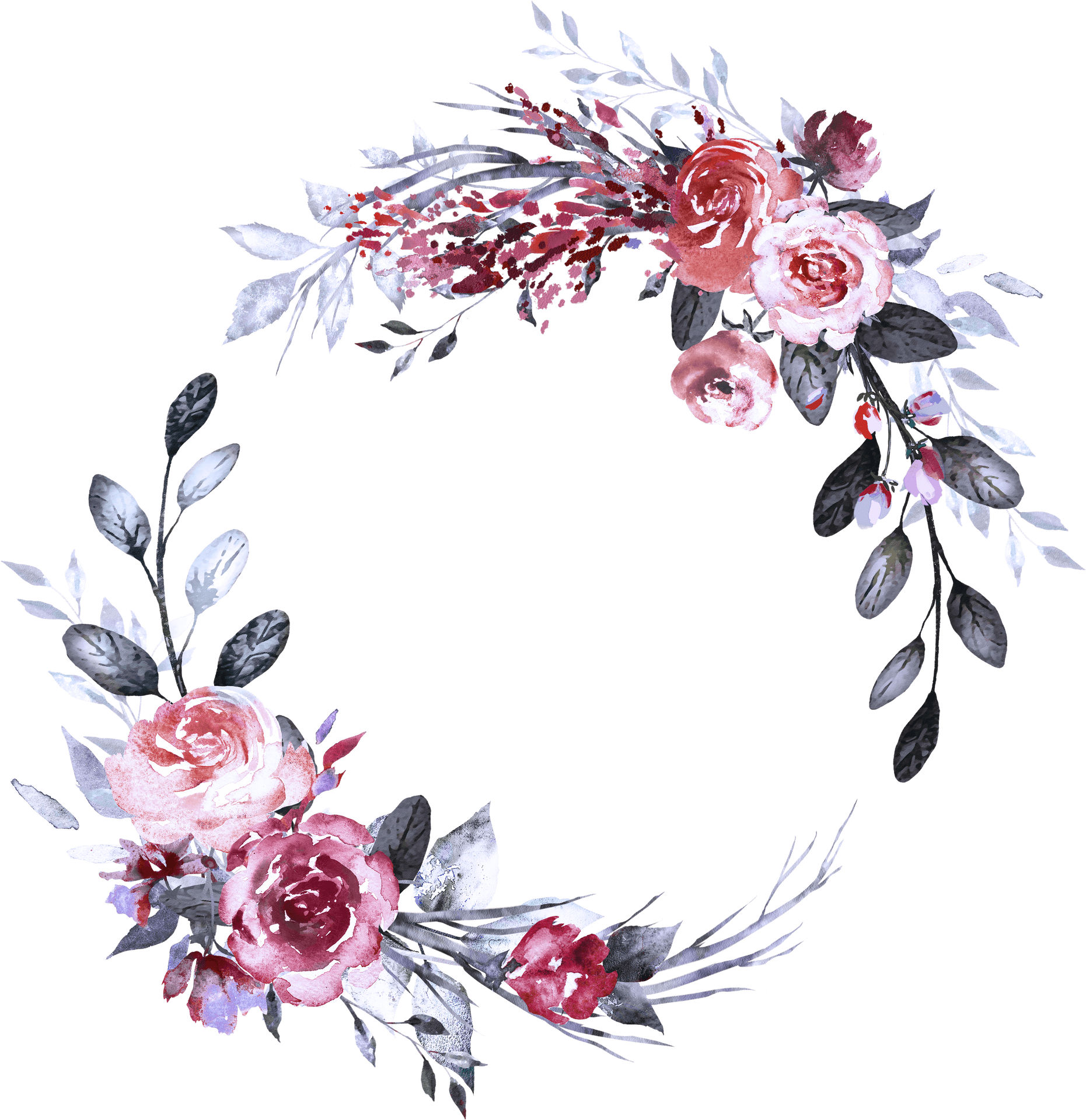 Elegant_ Floral_ Wreath_ Artwork.png PNG