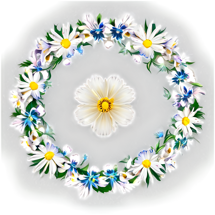 Elegant Flower Circle Png Mgw PNG