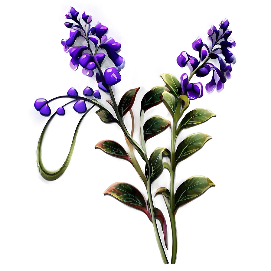 Elegant Flower Stem Png Cer PNG